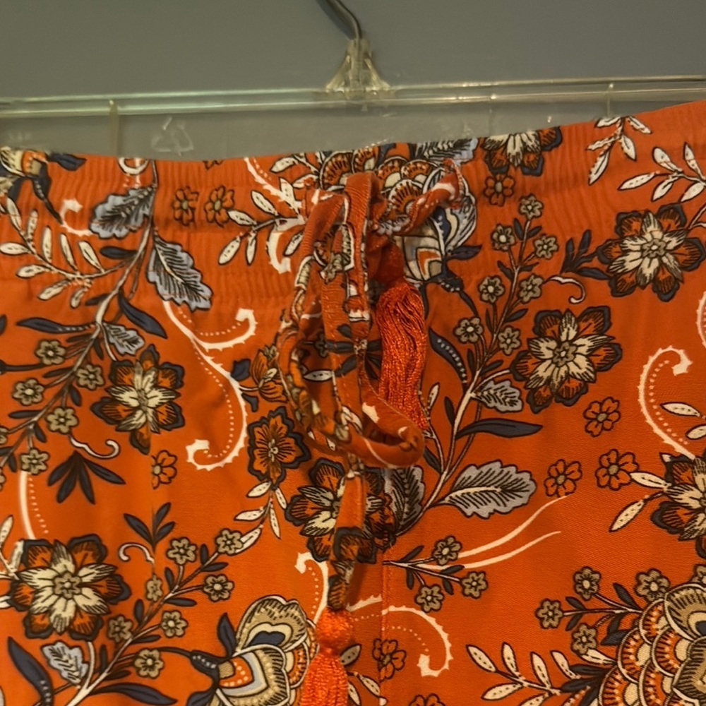 J. Jill Orange and Blue Bermuda Shorts Vibrant Design - Picture 3 of 9
